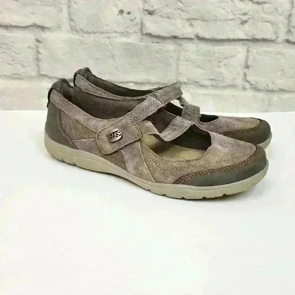 Earth Origins Brown Suede Slip On Mary Jane Loafers Sz 8N - Picture 8 of 13